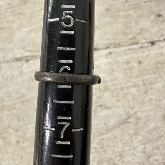 Vintage Sterling Taxco Amethyst Modernist Ring - Picture 9 of 10